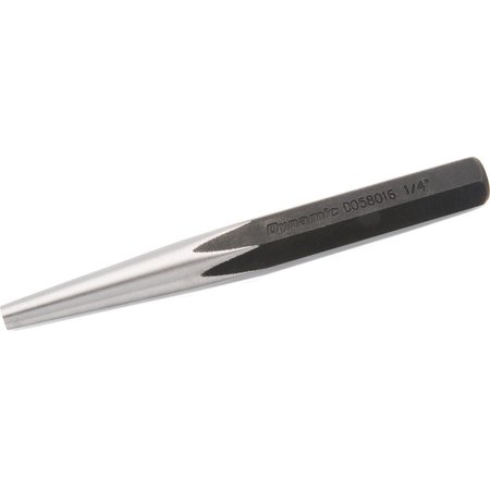 DYNAMIC Tools Solid Punch, 1/4" X 1/2" X 5" Long D058016
